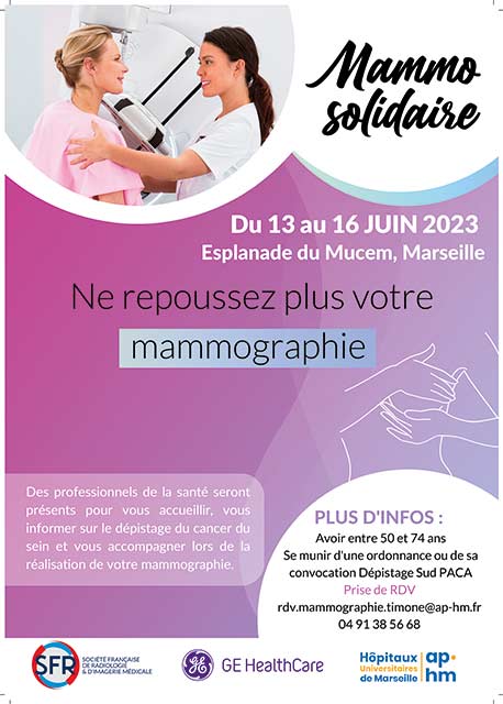 Illustration de l'événement mammo solidaire qui aura lieu à marseille du 13 au 16 juin à marseille