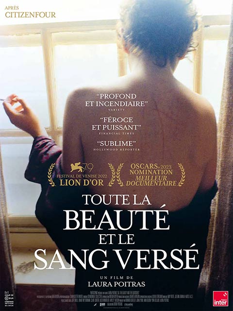 Affiche du film Toute la beauté du sang versé illustrant le cinéthique organisé par l'AP-HM