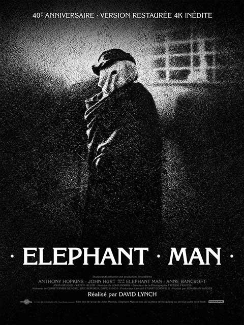 Affiche du film Élephant Man de David Lynch illustrant le cinéthique organisé par l'AP-HM