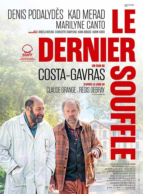 Affiche du film Le dernier souffle de Costa Gavras illustrant le cinéthique organisé par l'AP-HM