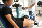 Photo d'une sportive pendant un test d'effort
