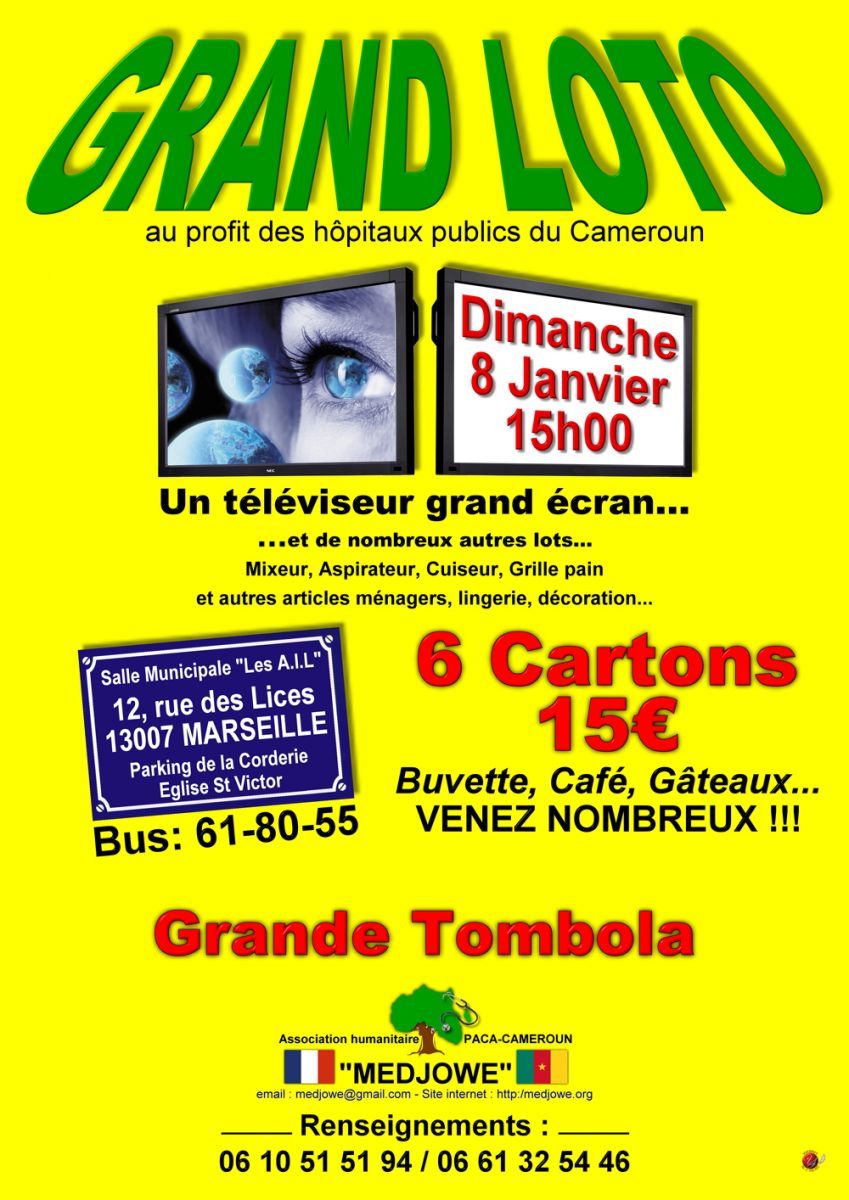 Affiche grand loto Medjowe