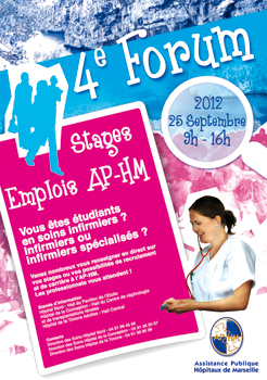 Affiche ""4ème Forum Stages Emplois de l'AP-HM"