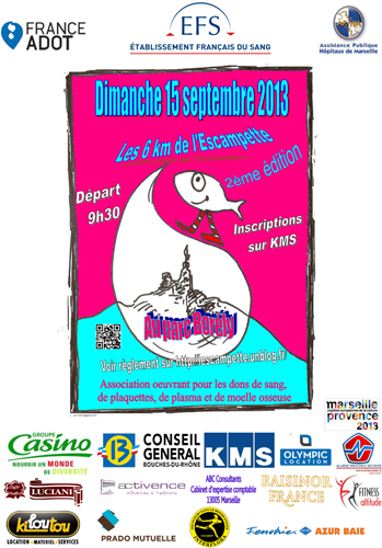 Affiche 6 km de l'Escampette - 2ème édition