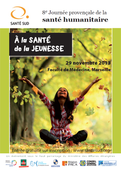 Affiche de la 8ème Journée provençale de la santé humanitaire