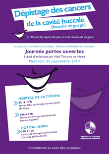 Affiche Journée dépistage cancers cavité buccale