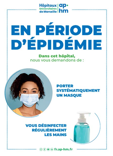 Passage au port du masque obligatoire à l’AP-HM à partir du 8 décembre