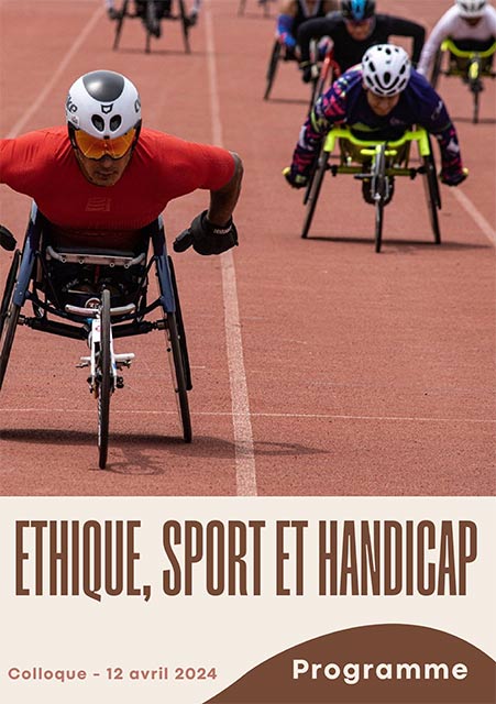 illustration de l'affiche du colloque Ethique Sport et handicap