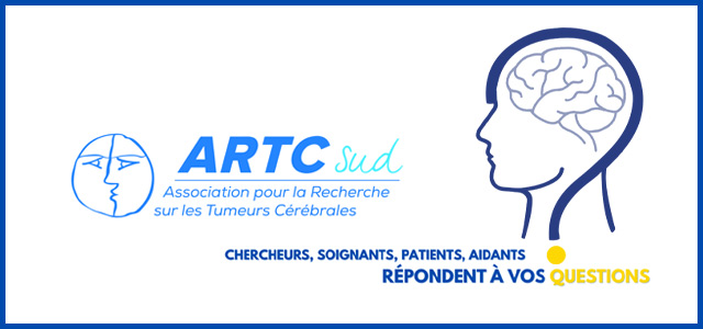 Illustration de l'affiche de la Première Rencontre Grand Public ARTC-Sud - État de la Recherche sur les Tumeurs Cérébrales