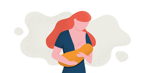 Illustration de la semaine mondiale de de l'Allaitement Maternel