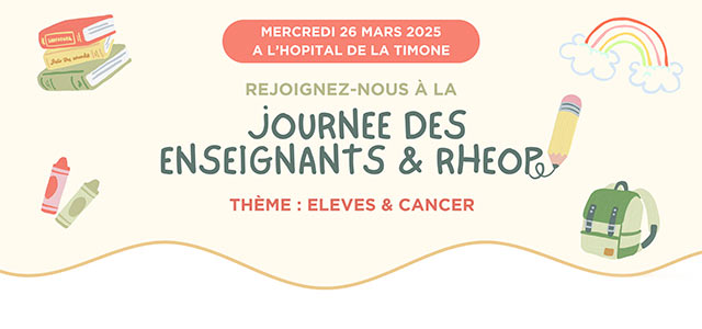 Illustration de la journée des enseignants et Rheop sur le thème élèves et cancer