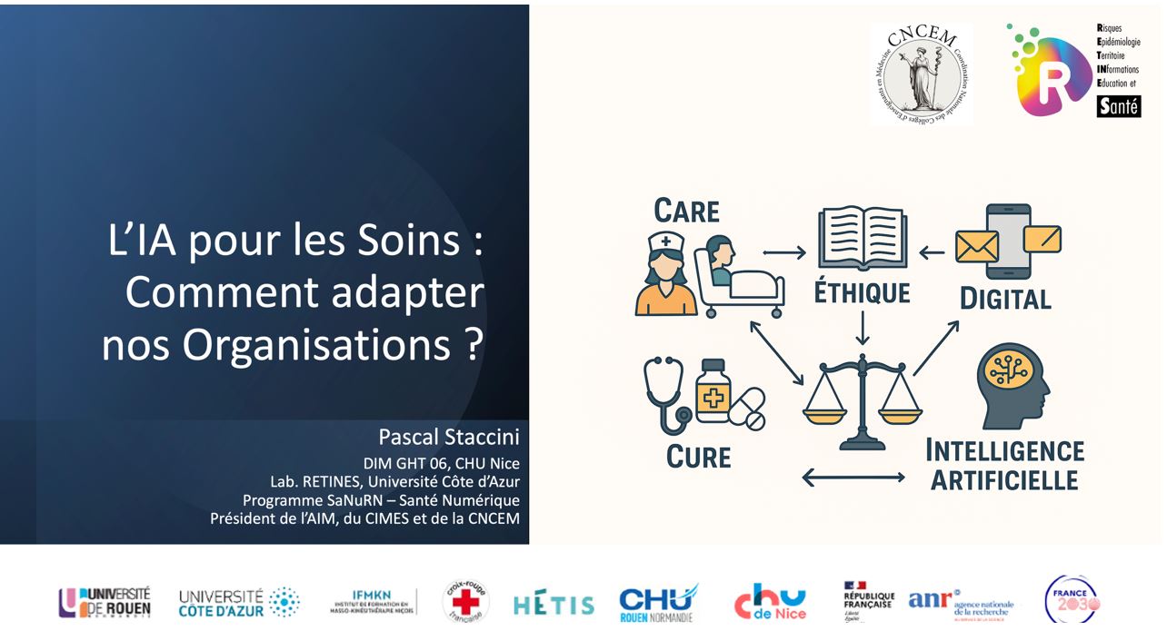Conférence - L’Intelligence artificielle pour les soins : comment adapter nos organisations ?