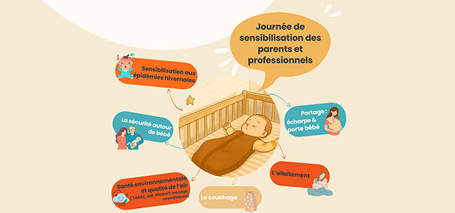 Affiche préparer l’arrivée de bébé à la maison en toute sécurité