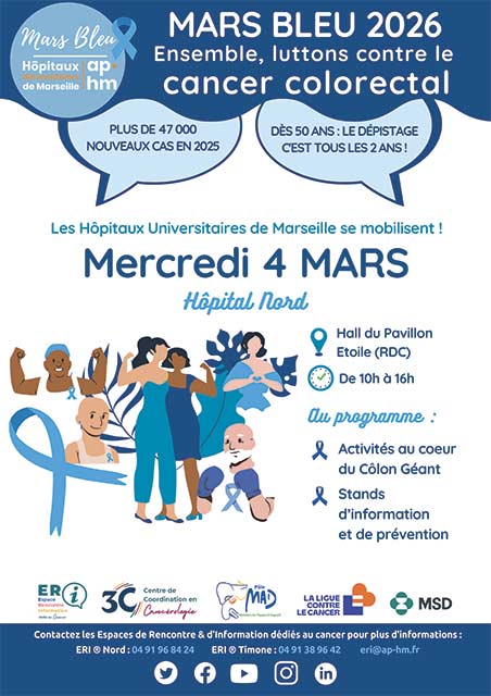 Mars Bleu 2026 : l'AP-HM mobilisée