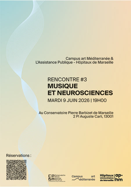 Affiche de la conférence rencontre musique et neurosciences 3