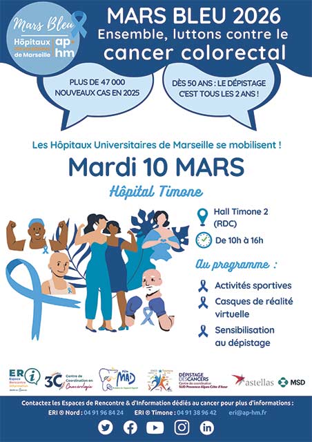 Mars Bleu 2026 : l'AP-HM mobilisée