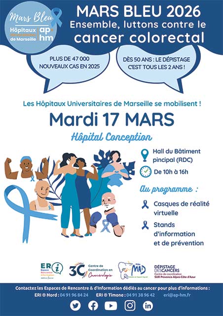 Mars Bleu 2026 : l'AP-HM mobilisée