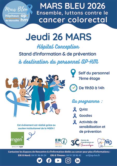 Mars Bleu 2026 : l'AP-HM mobilisée