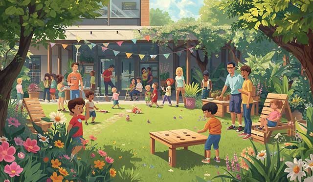 Affiche annonçant une journée intergénérationnelle dédiée aux patients de l’IPSIC, organisée dans les jardins de l’Hôpital Salvator à Marseille le 10 juin 2026.