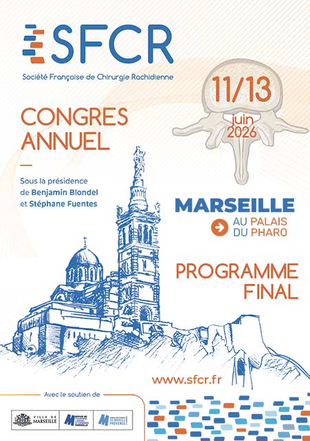 Congrès annuel de la Société Française de Chirurgie Rachidienne (SFCR)u