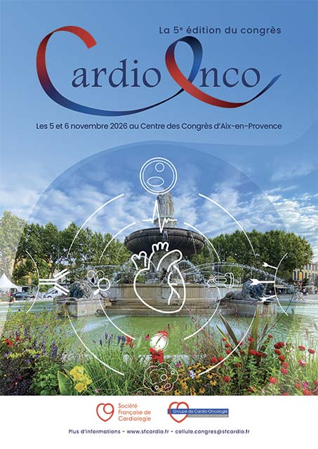 Affiche de la 5e édition du Congrès national de cardio-oncologie