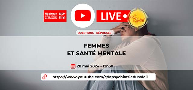 Illustration du live Femmes et santé mentale de la chaine youtube de la psy du soleil