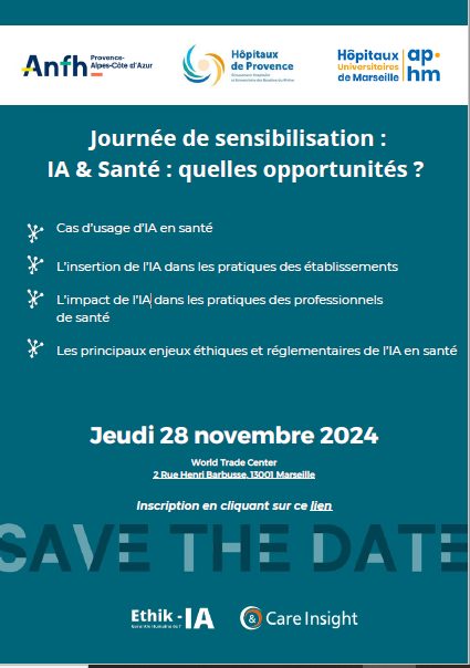 Affiche de la journée de sensibilisation IA et santé