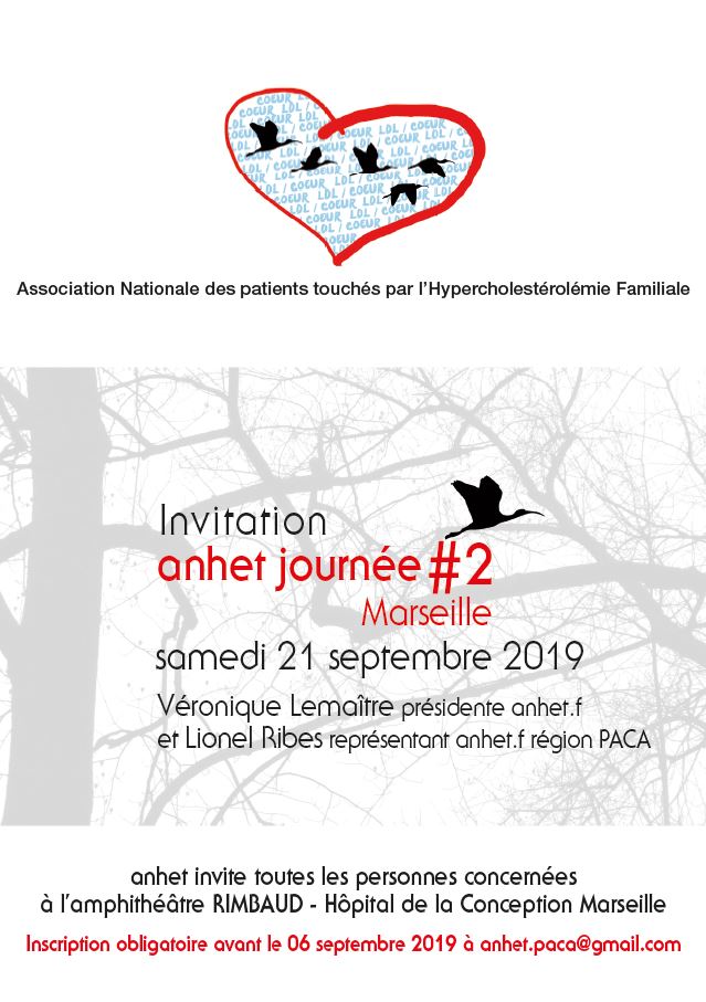 Affiche journée hypercholestérolémie familiale 21/09/2019