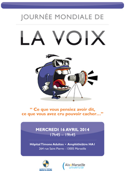 Affiche journée mondiale de la voix 2014