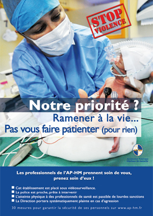 Affiche Stop violence 3/4