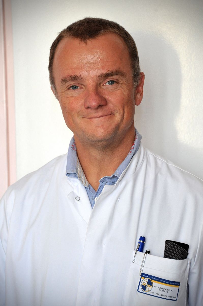 Dr Arnauld VERSCHUUR, pédiatre-oncologue au service d’hémato-oncologie pédiatrique de l'Hôpital de la Timone, participant de la grande manifestation caritative franco-néerlandaise Dr Arnauld VERSCHUUR
