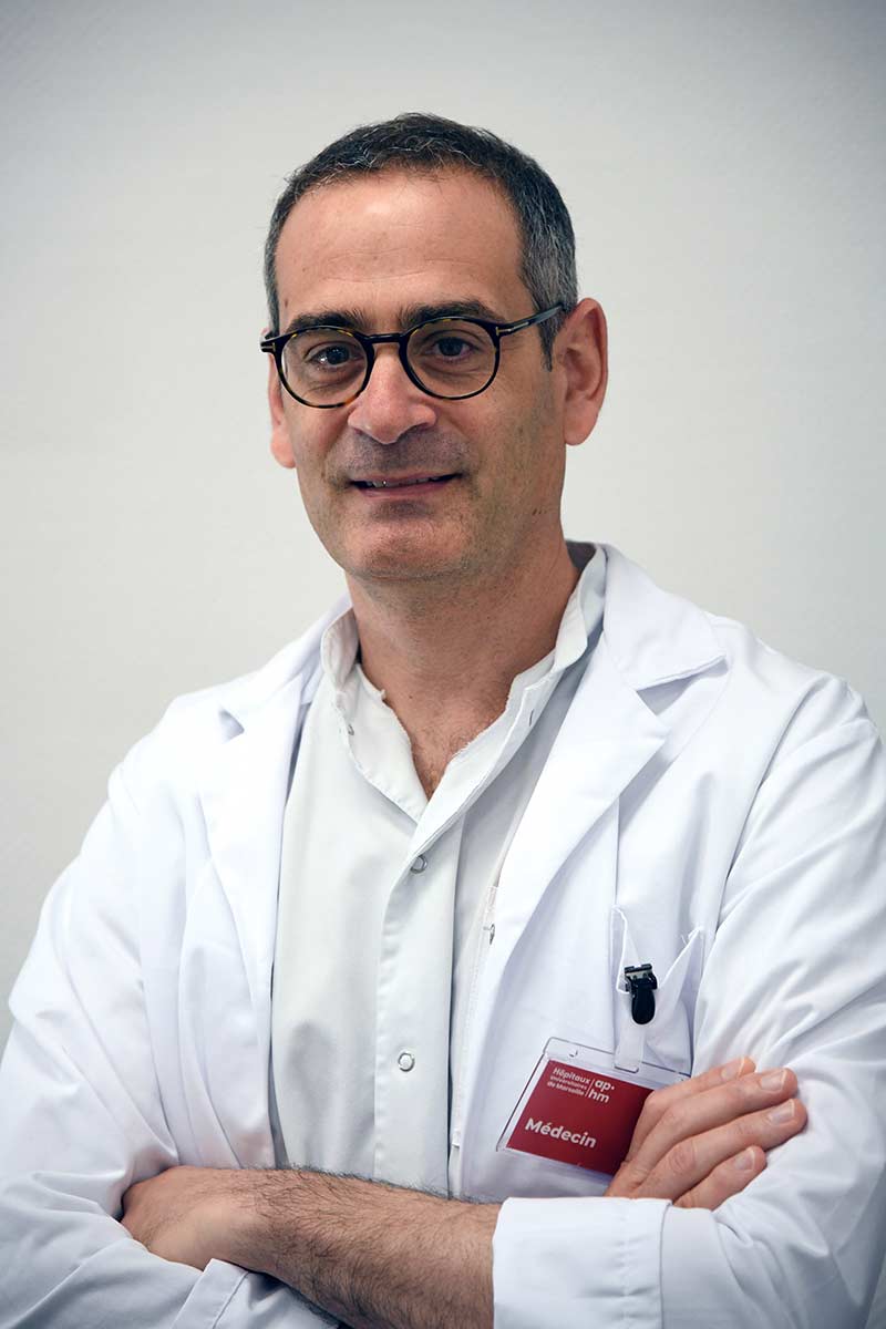 Pr Nicolas Fakhry, responsable de l’unité de cancérologie et de chirurgie cervicale du service ORL de l'Hôpital de La Conception à Marseille