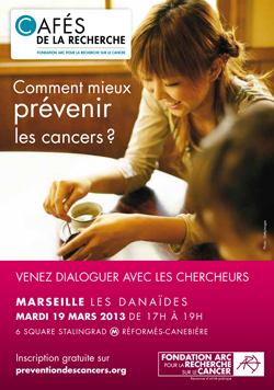 Affiche Cafes de la Recherche Marseille 19/03/2013