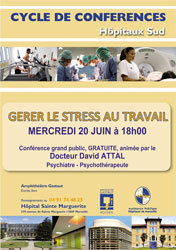 Affiche conférence stress au travail 20 juin 2012