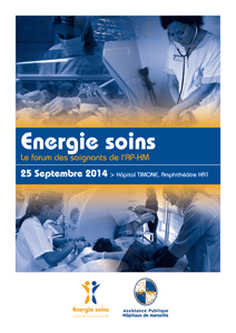 Affiche Énergie Soins 2014