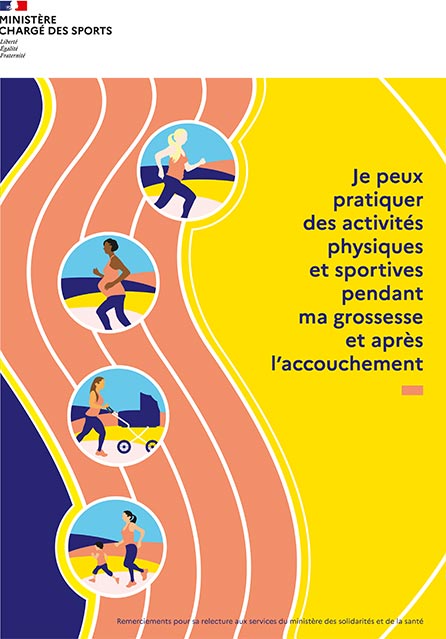 Illustration de couverture du guide de la pratique sportive durant la grossesse