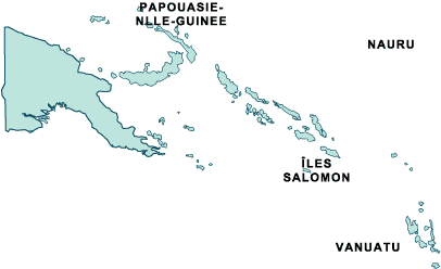 Carte de l'Océanie