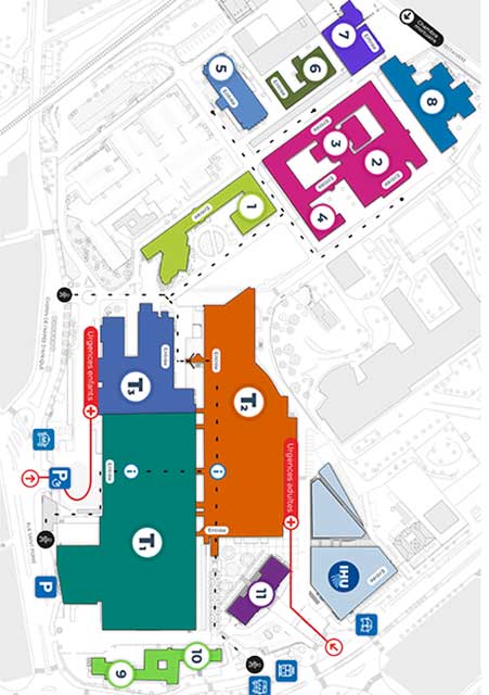 Illustration de la couverture du guide de l'hôpital Conception Marseille, pour les patients