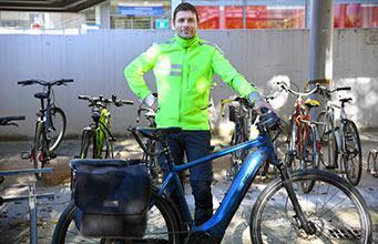 Itinéraires de vélotafeurs et vélotafeuses : Jeremy