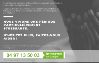 Vous êtes stressé ou en détresse psychologique ? Faites-vous aider ! 