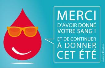 Cet été je sauve des vies : je donne mon sang !