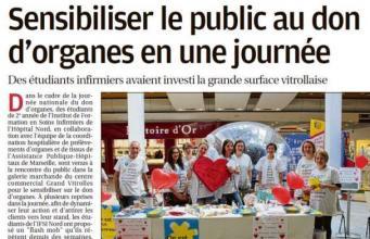Don d’organes : les étudiants de l’IFSI Nord rencontrent le grand public en musique
