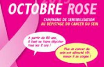 Octobre rose - campagne de sensibilisation au dépistage du cancer du sein