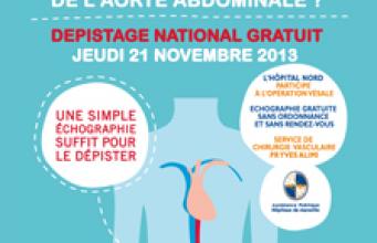 Dépistage national de l’anévrisme de l’aorte abdominale - L’Hôpital Nord participe à l’Opération VESALE