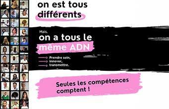 A l'AP-HM, on est tous différents ! Mais, on a tous le même ADN : prendre soin, innover, transmettre !
