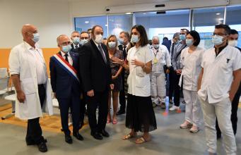 François Braun, ministre de la santé et de la prévention en visite aux urgences