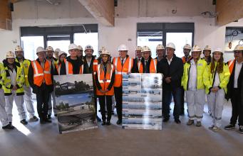 Visite de chantier du futur SAMU-Centre 15